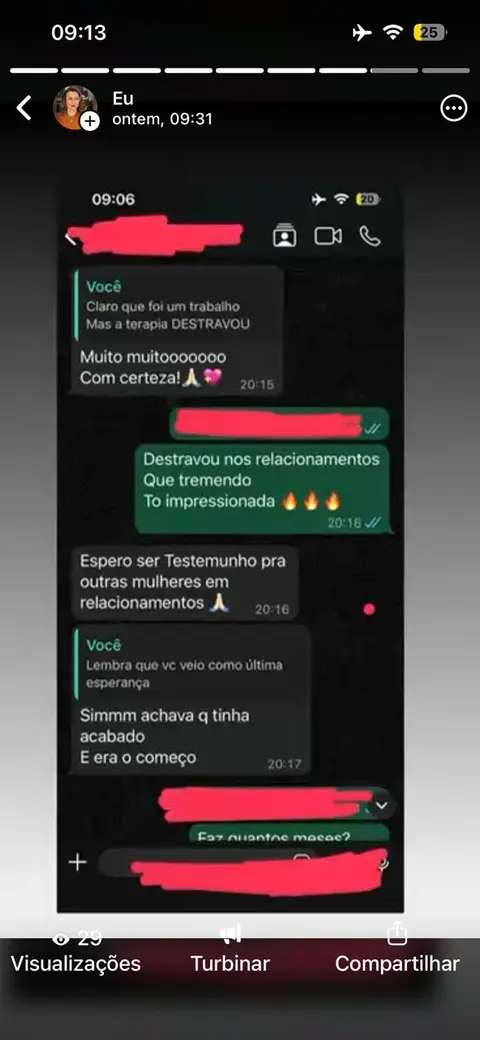 Depoimento sobre destravar relacionamentos