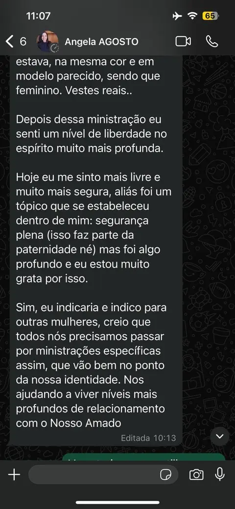 Continuação do depoimento de Angela